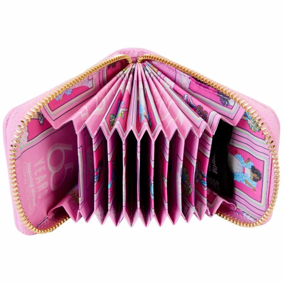 Barbie - 65th Anniversary Doll Box Triple Lenticular 4" Faux Leather Accordion Wallet
