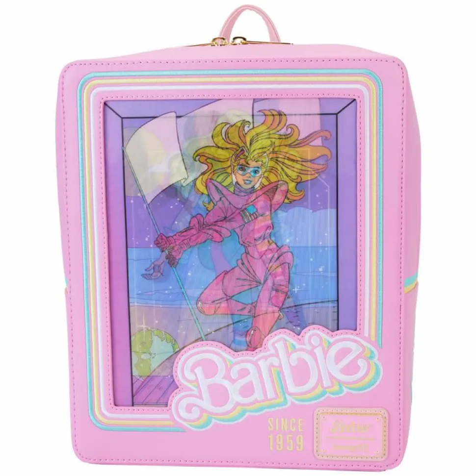 Barbie - 65th Anniversary Doll Box Triple Lenticular 10" Faux Leather Mini Backpack