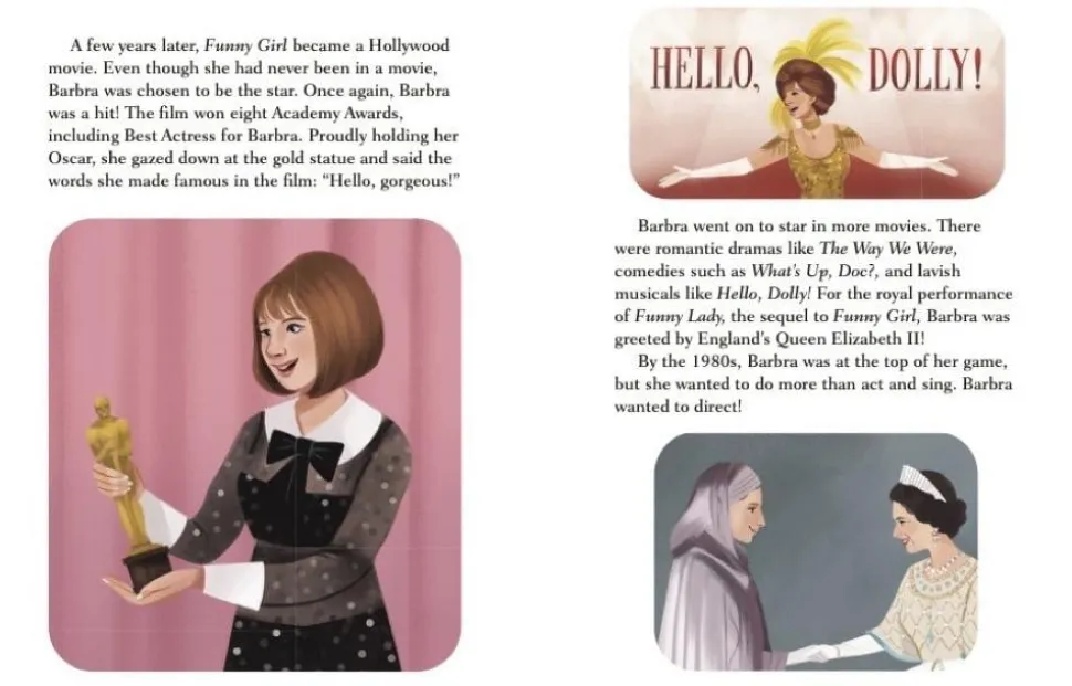 Barbra Streisand - A Little Golden Book Biography Hardcover Book