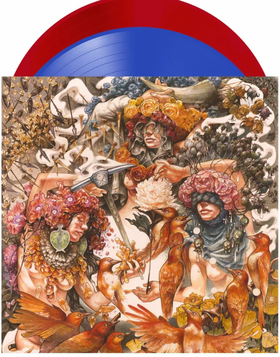 Baroness - Gold & Grey 2xLP Vinyl Record (Red & Blue Coloured Vinyl)