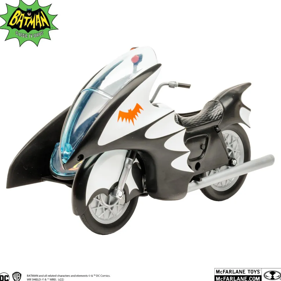 Batman (1966) - Batcycle with Sidecar DC Retro 6” Scale Action Figure Vehicle