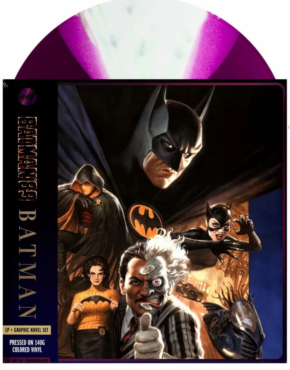 Batman (1989) - Batman '89 Graphic Novel & Original Motion Picture Score by Danny Elfman LP Vinyl Record Box Set (Batwing Coloured Vinyl)