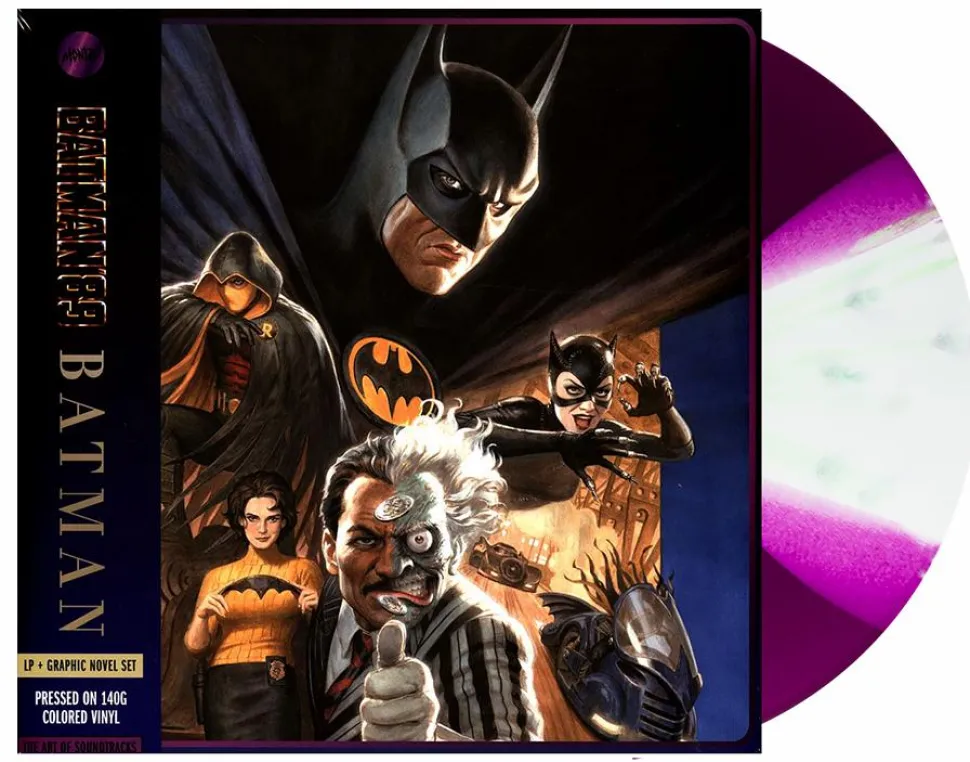 Batman (1989) - Batman '89 Graphic Novel & Original Motion Picture Score by Danny Elfman LP Vinyl Record Box Set (Batwing Coloured Vinyl)