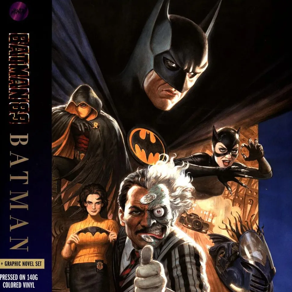 Batman (1989) - Batman '89 Graphic Novel & Original Motion Picture Score by Danny Elfman LP Vinyl Record Box Set (Batwing Coloured Vinyl)