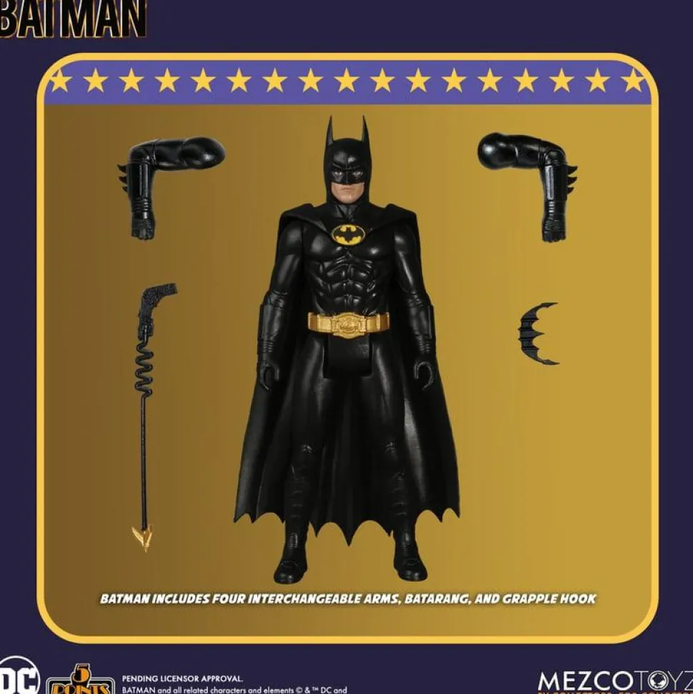 Batman (1989) - Batman 5 Points 3.75" Scale Action Figure
