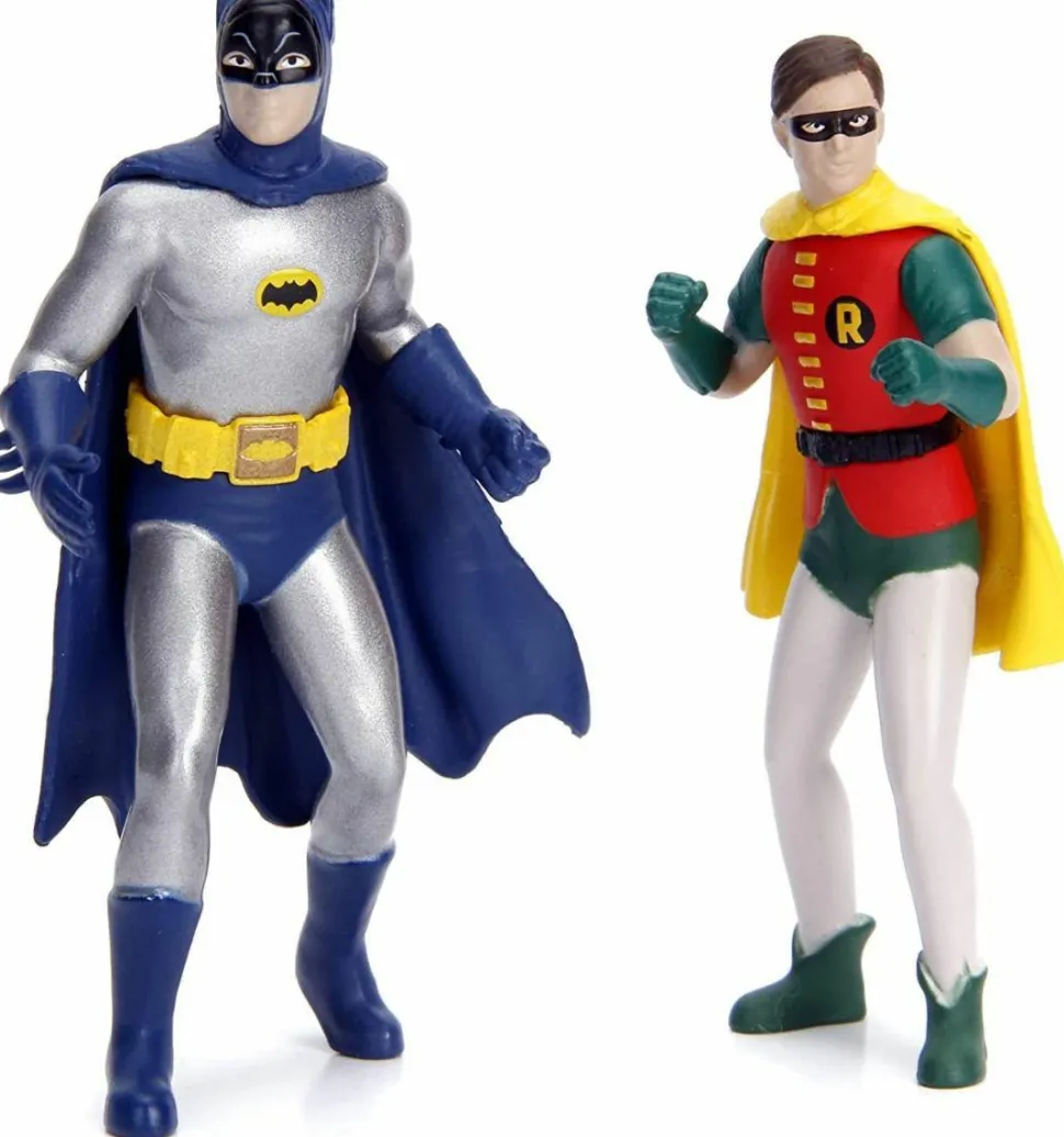 Batman (1966) - Batman and Robin with Batmobile 1/18th Scale Hollywood Rides Die-Cast Vehicle Replica