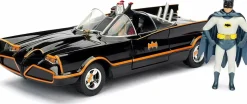 Batman (1966) - Batmobile with Batman Hollywood Rides 1/24th Scale Die-Cast Vehicle Replica Model Kit