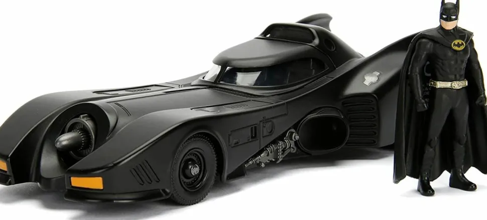 Batman (1989) - Batmobile with Batman Hollywood Rides 1/24th Scale Die-Cast Vehicle Replica Model Kit