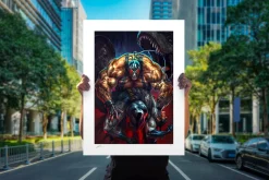 Batman - Bane: The Man Who Broke the Bat Fine Art Print by Richard Luong