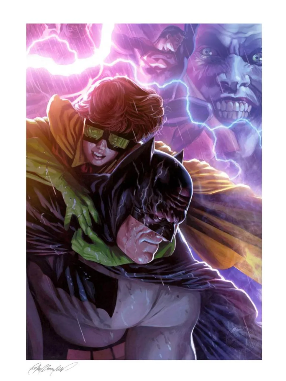 Batman - Batman & Robin: The Dark Knight Returns Fine Art Print by Felipe Massafera