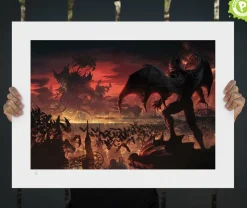 Batman - Batman Gotham City Nightmare Premium Art Print by Fabian Schlaga
