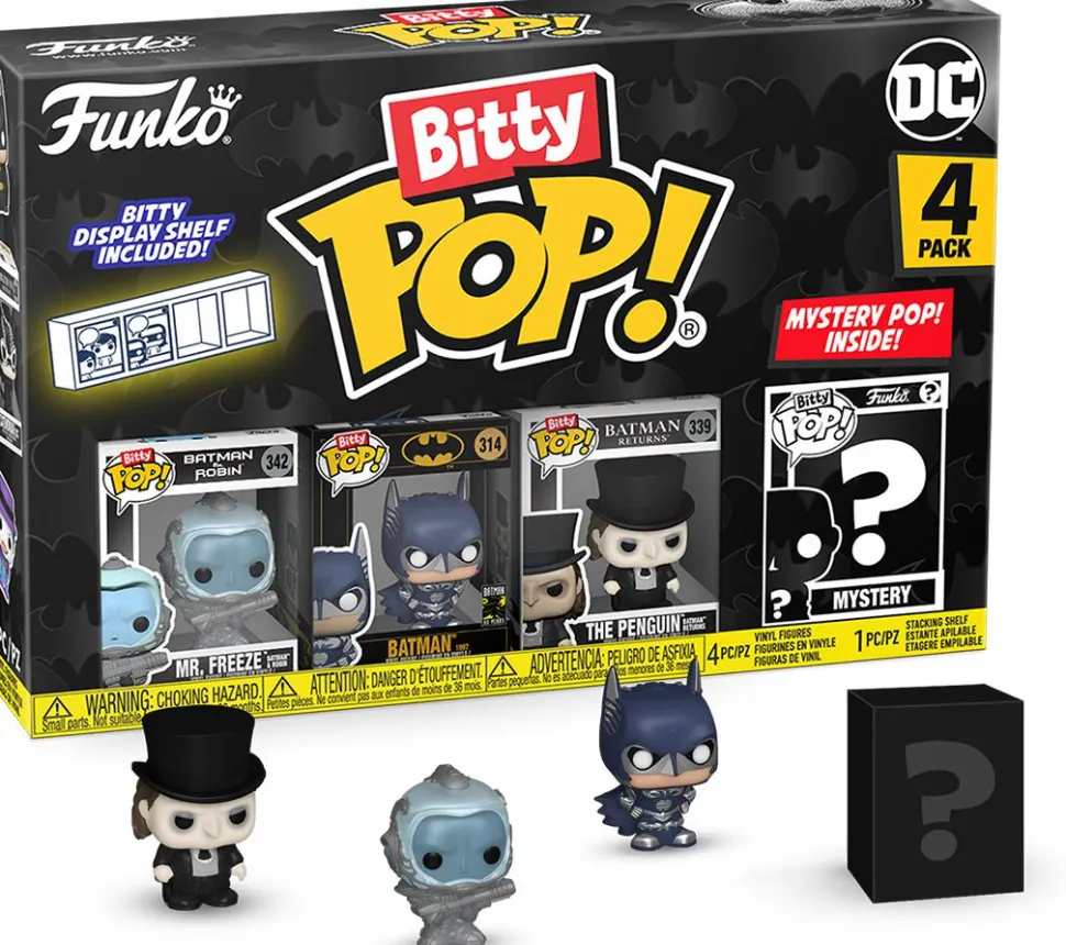 Batman - Batman, Mr. Freeze, The Penguin & Mystery Series 03 Bitty Pop! Vinyl Figure 4-Pack