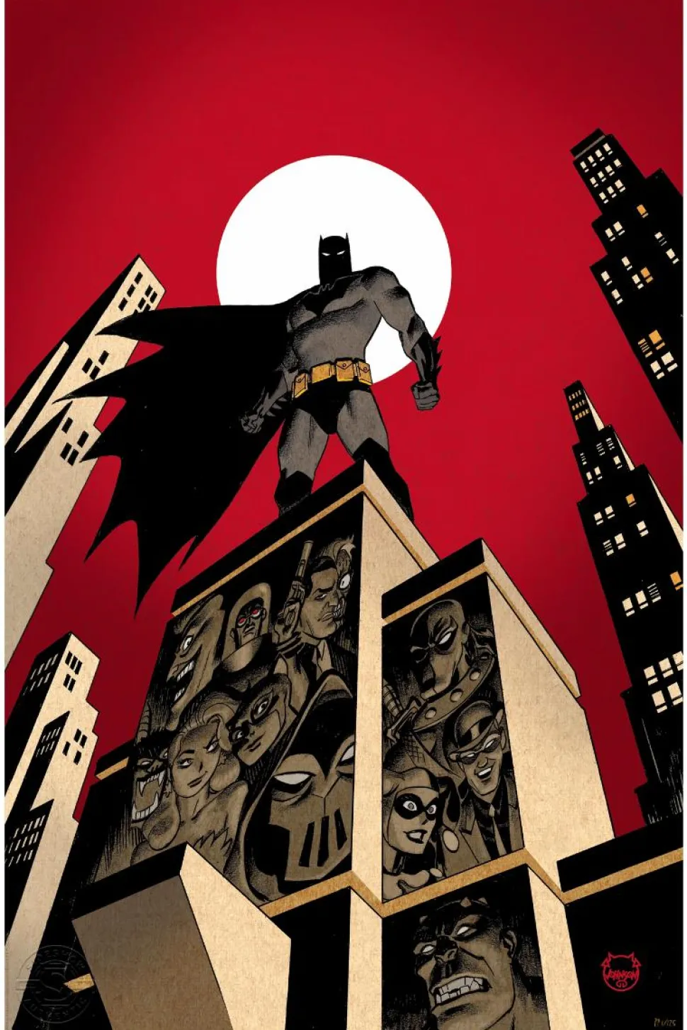 Batman - Batman: The Adventures Continue Fine Art Print by Dave Johnson