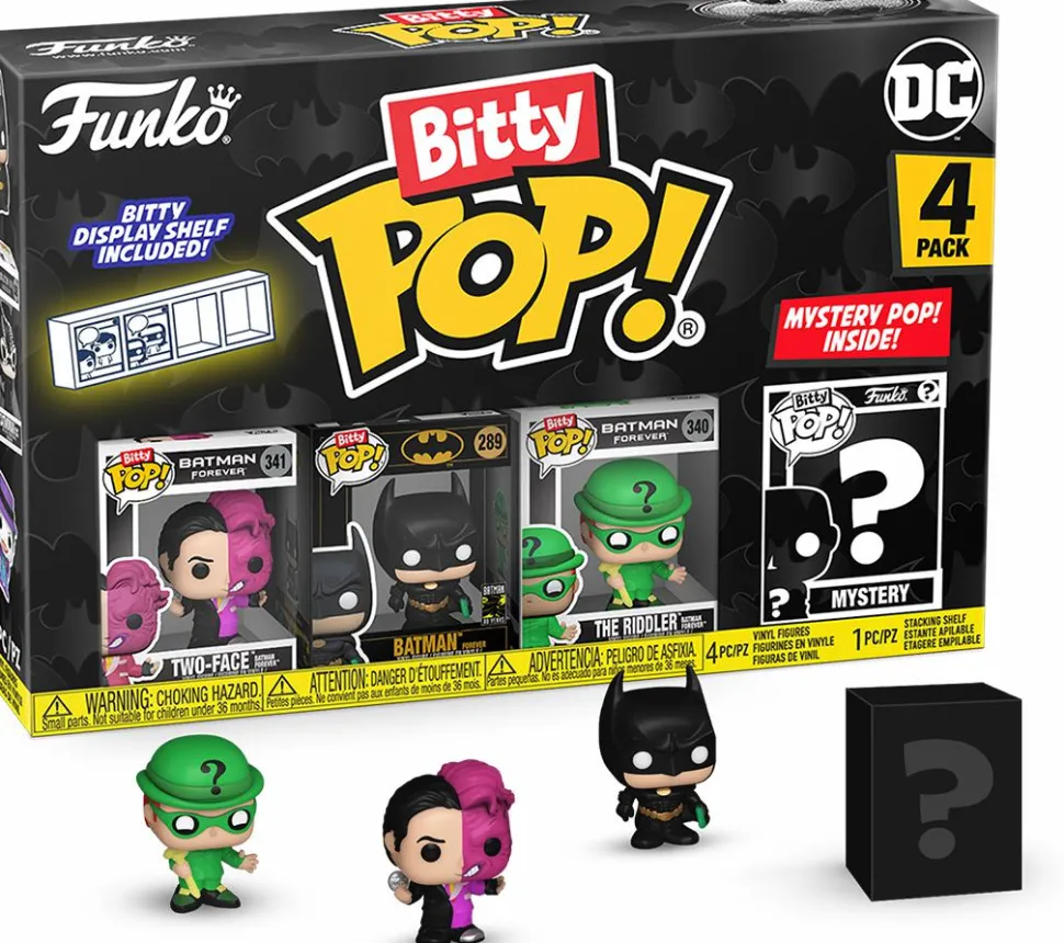 Batman - Batman, Two-Face, The Riddler & Mystery Series 04 Bitty Pop! Vinyl Figure 4-Pack