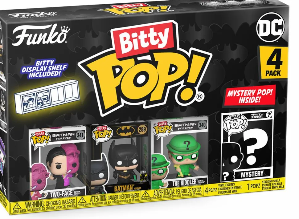 Batman - Batman, Two-Face, The Riddler & Mystery Series 04 Bitty Pop! Vinyl Figure 4-Pack