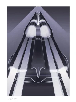 Batman - Batmobile: Classic TV Series Fine Art Print by Fabled Creative