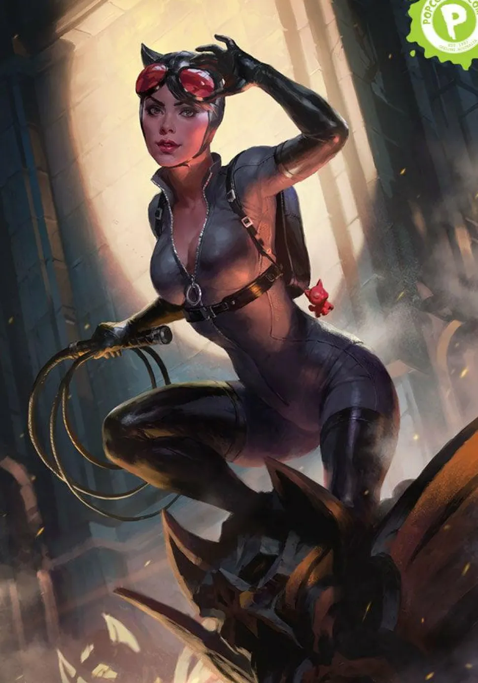 Batman - Catwoman Premium Art Print by Heon-hwa Choe