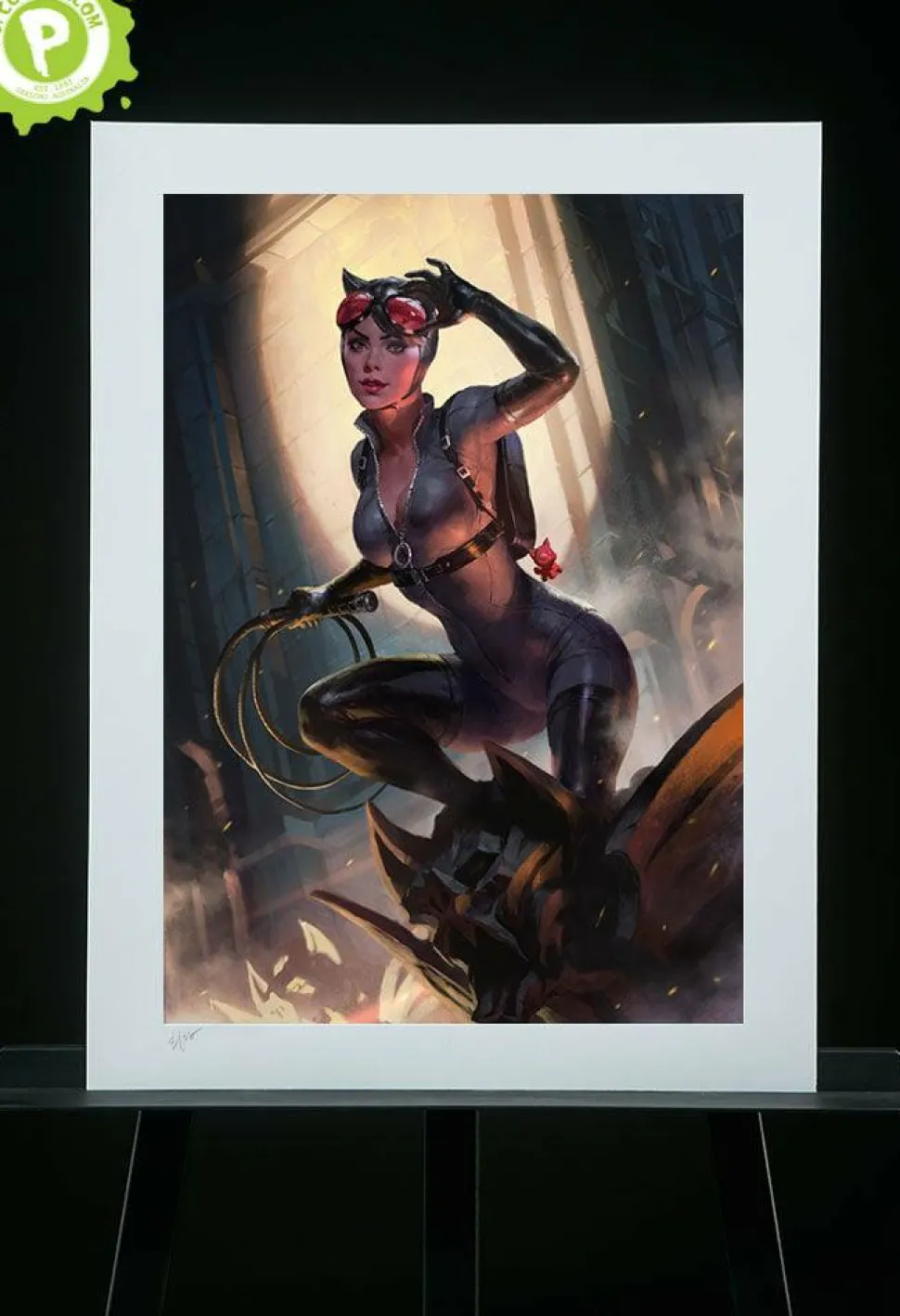 Batman - Catwoman Premium Art Print by Heon-hwa Choe