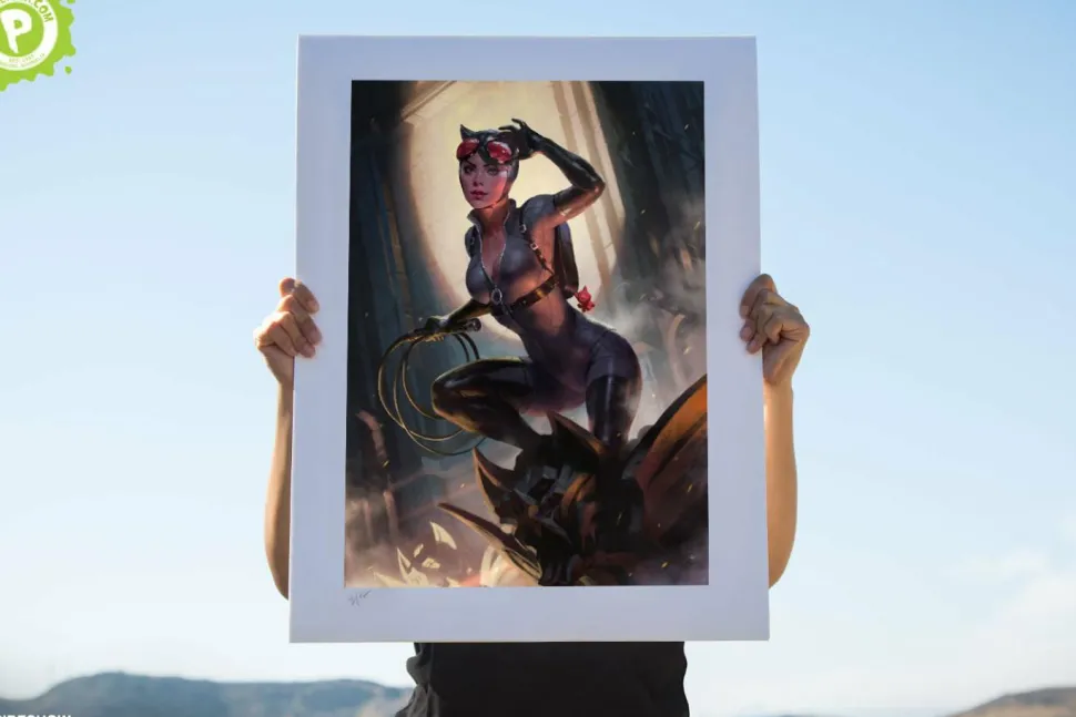 Batman - Catwoman Premium Art Print by Heon-hwa Choe