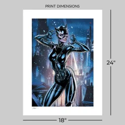 Batman - Catwoman 80th Anniversary: Batman Returns Fine Art Print by J. Scott Campbell