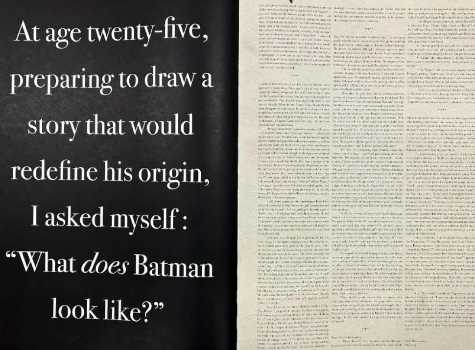 Batman - David Mazzucchelli's Batman Year One Artist's Edition Hardcover Book