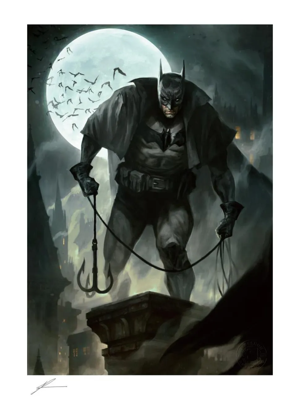 Batman - Gotham by Gaslight Fine Art Print by Richard Luong