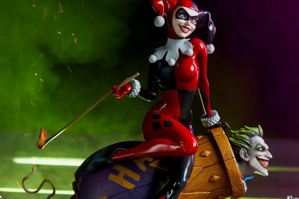 Batman - Harley Quinn & The Joker 14” Maquette Diorama Statue