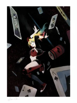Batman - Harley Quinn Fine Art Print by Mingjue Helen Chen