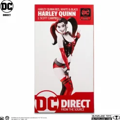 Batman - Harley Quinn Red, White & Black by J. Scott Campbell 1/10th Scale Statue