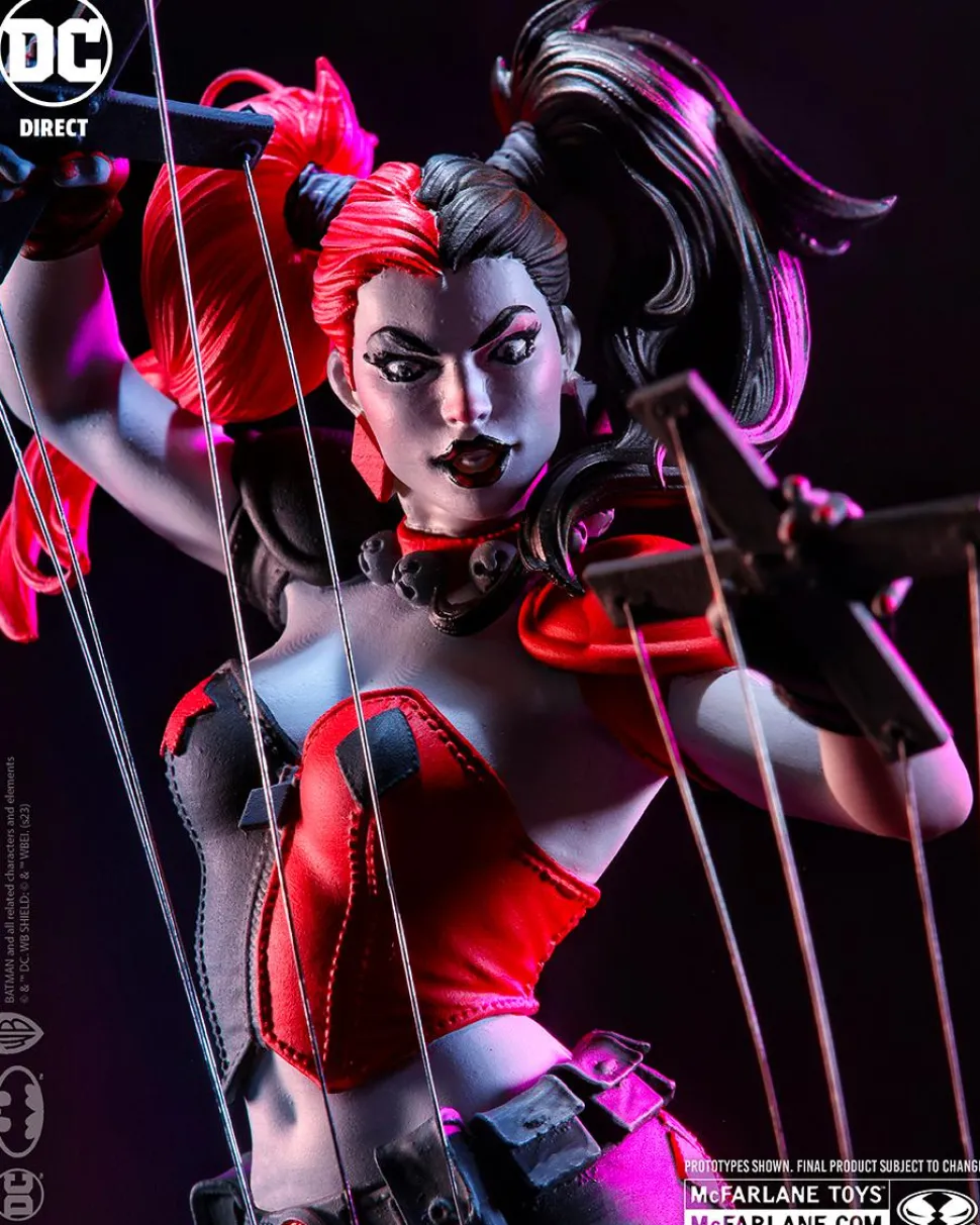 Batman - Harley Quinn Red, White & Black by Emanuela Lupacchino 1/10th Scale Statue
