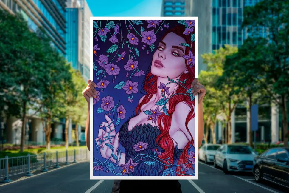 Batman - Poison Ivy Fine Art Print by Jenny Frison