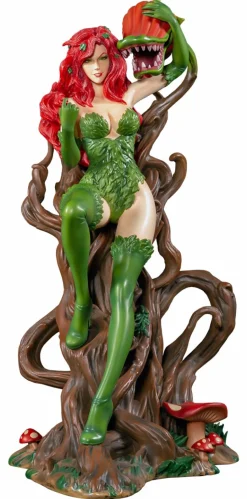 Batman - Poison Ivy on Vine Throne with Killer Flower 12” Statue