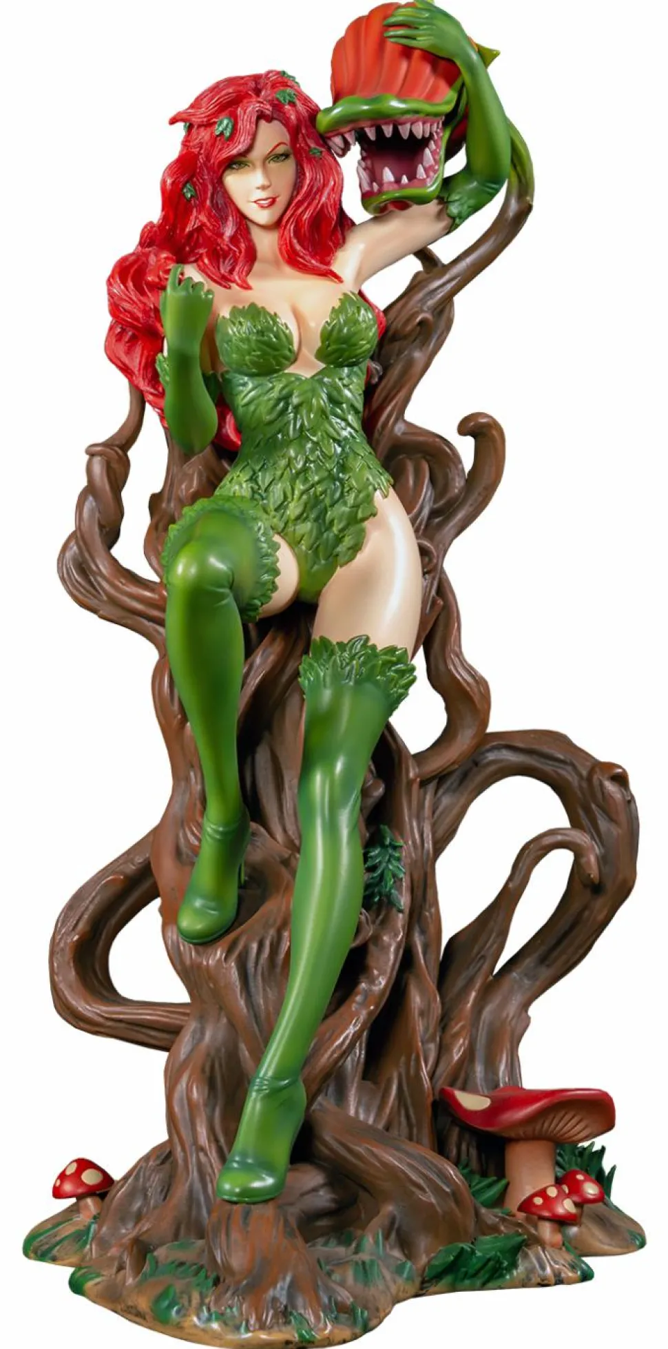 Batman - Poison Ivy on Vine Throne with Killer Flower 12” Statue