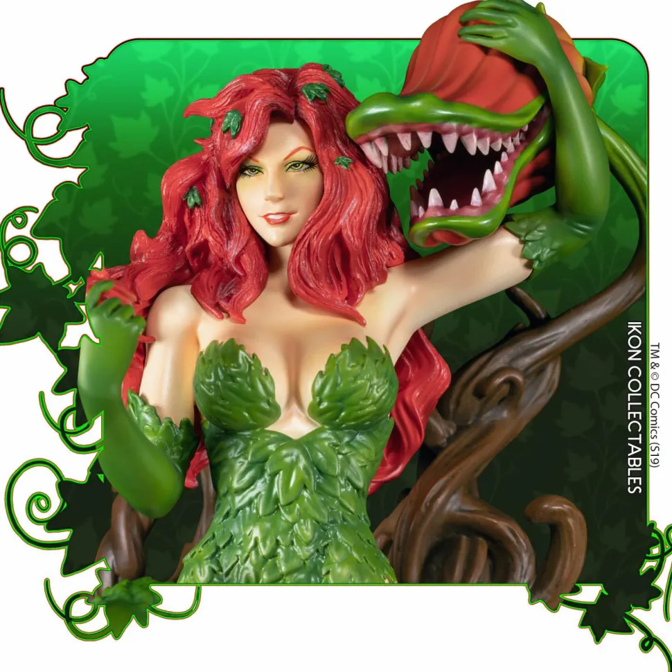 Batman - Poison Ivy on Vine Throne with Killer Flower 12” Statue