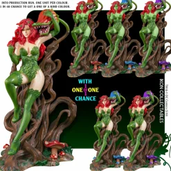 Batman - Poison Ivy on Vine Throne with Killer Flower 12” Statue