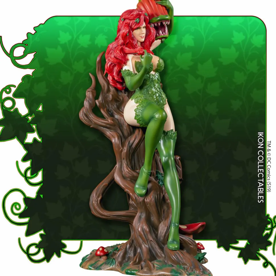 Batman - Poison Ivy on Vine Throne with Killer Flower 12” Statue