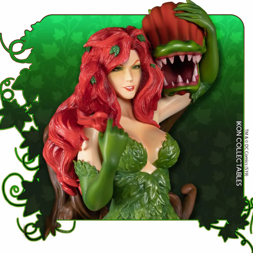 Batman - Poison Ivy on Vine Throne with Killer Flower 12” Statue