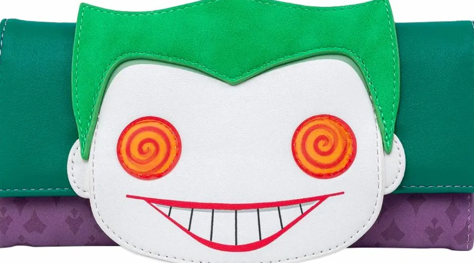 Batman - Pop! Joker Head 8” Faux Leather Tri-Fold Wallet