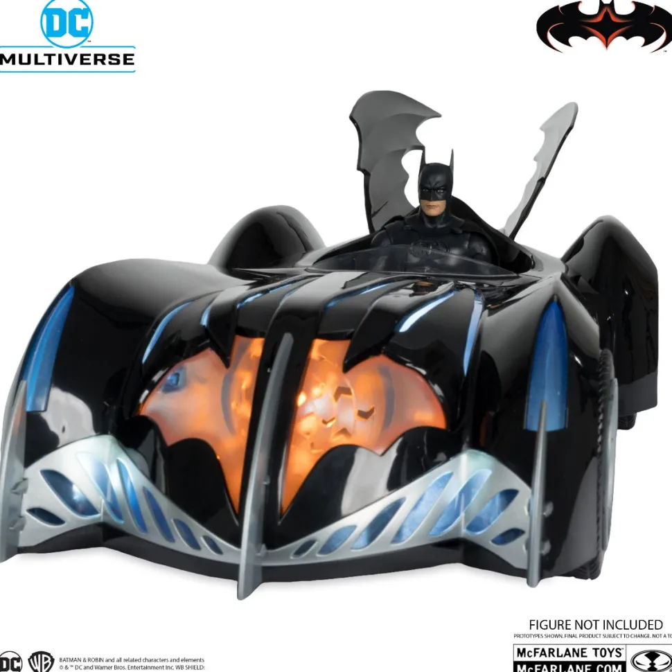 Batman & Robin (1997) - Batmobile DC Multiverse 7" Scale Action Figure Vehicle with Lights & Sound
