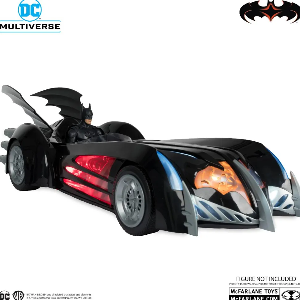 Batman & Robin (1997) - Batmobile DC Multiverse 7" Scale Action Figure Vehicle with Lights & Sound