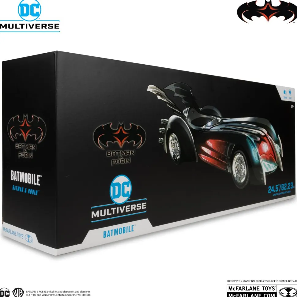 Batman & Robin (1997) - Batmobile DC Multiverse 7" Scale Action Figure Vehicle with Lights & Sound