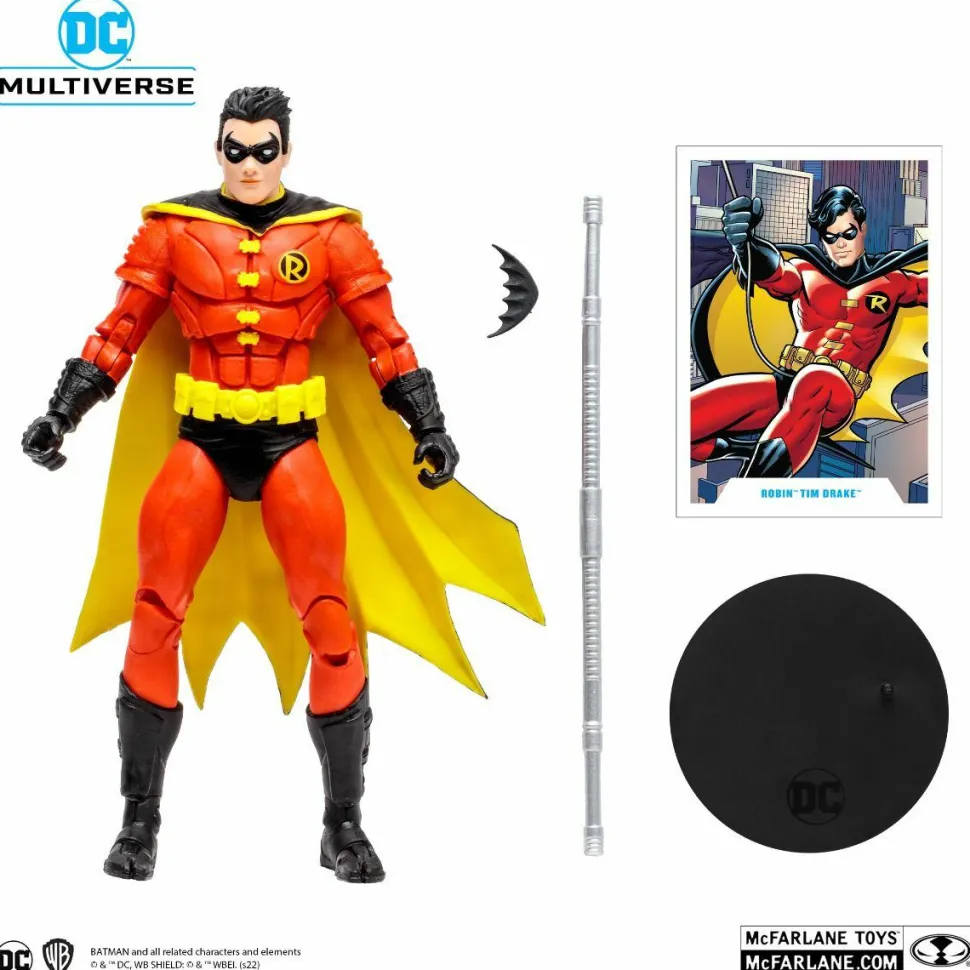 Batman - Robin Tim Drake (Red Suit Variant) DC Multiverse Gold Label 7” Scale Action Figure