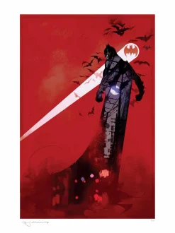 Batman - Signal the Bat Fine Art Print by Bill Sienkiewicz