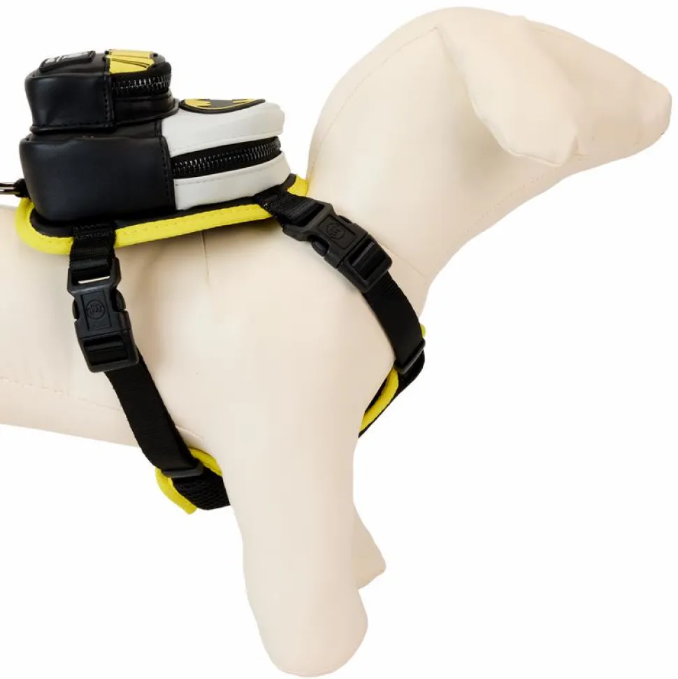 Batman - 85th Anniversary Faux Leather Mini Backpack Dog Harness (Large)