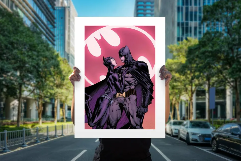 Batman - The Bat and the Cat Fine Art Print by David Finch