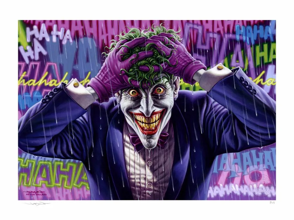 Batman - The Joker: Last Laugh Fine Art Print by Jason Edmiston