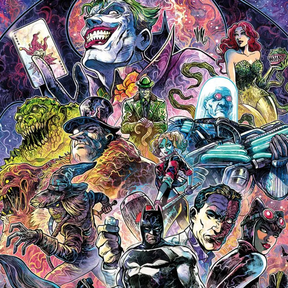 Batman - The Rogues Gallery Fine Art Print by Vincenzo Riccardi