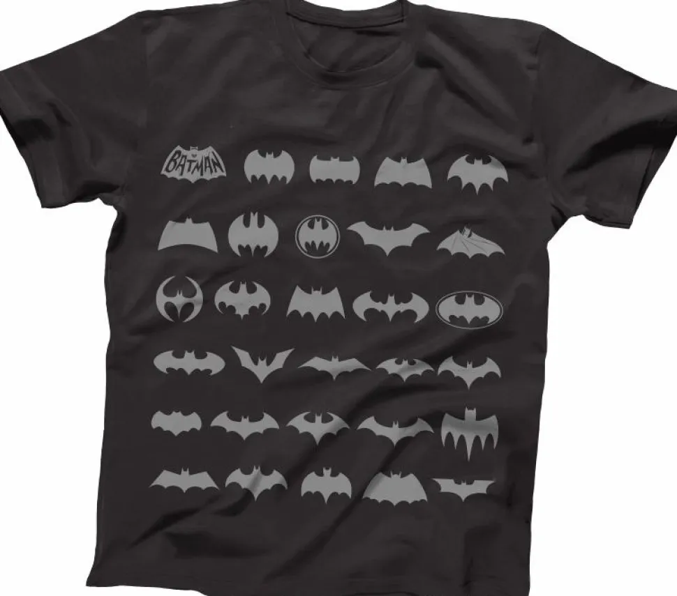 Batman - Through The Ages Logo Black Male T-Shirt