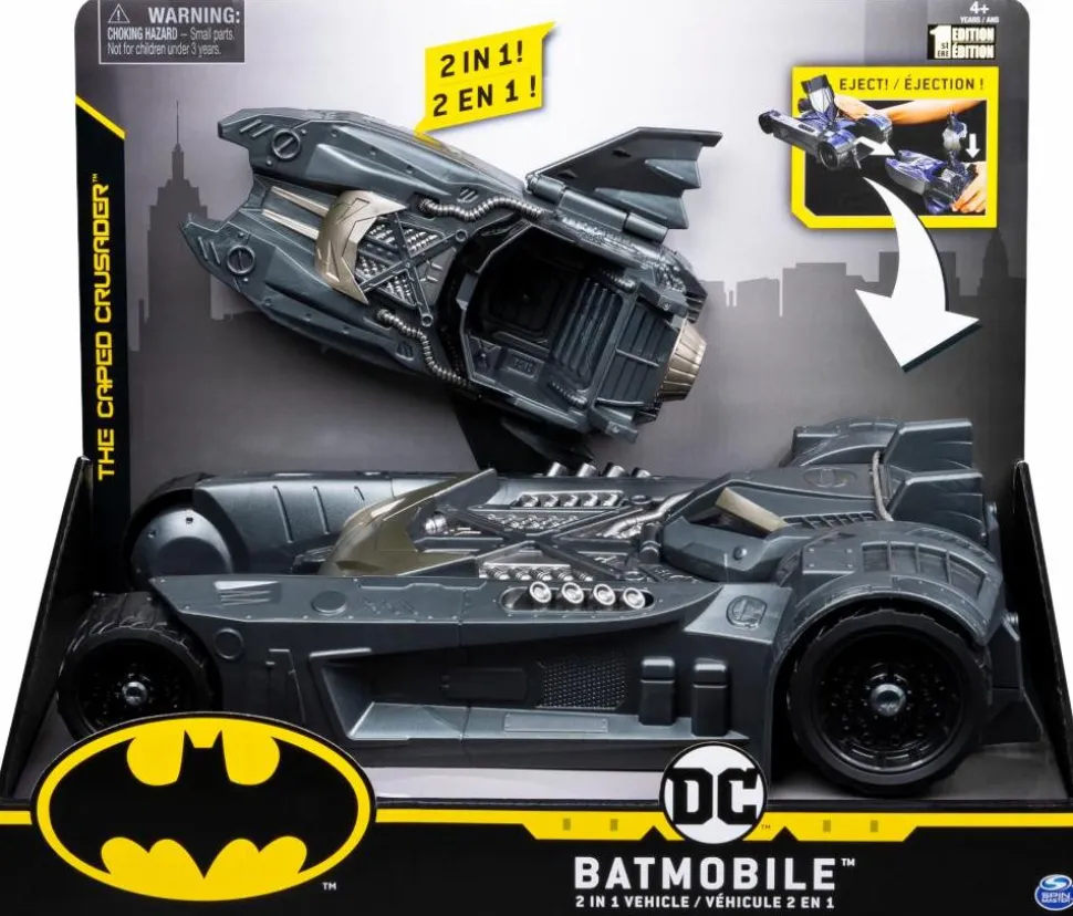 Batman - Transforming Batmobile & Batboat 4” Vehicle