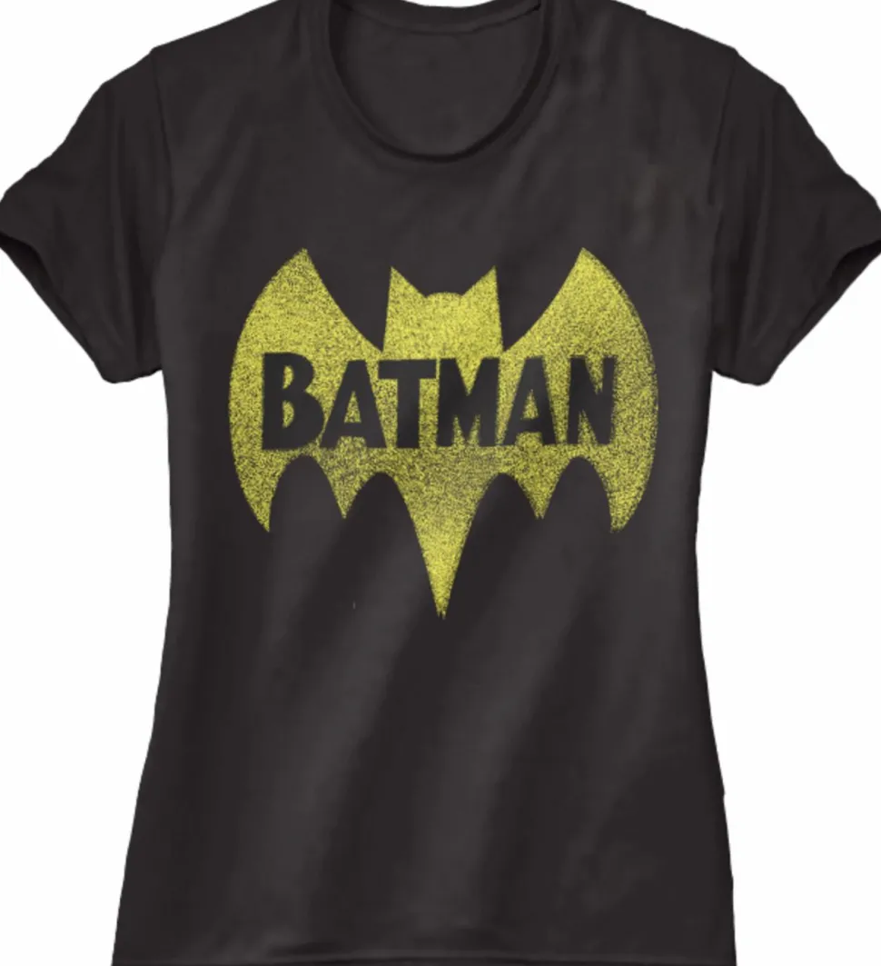 Batman - Vintage Logo Black Female T-Shirt